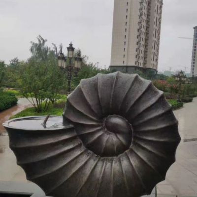 喷水海螺雕塑 铸铜海螺雕塑喷泉